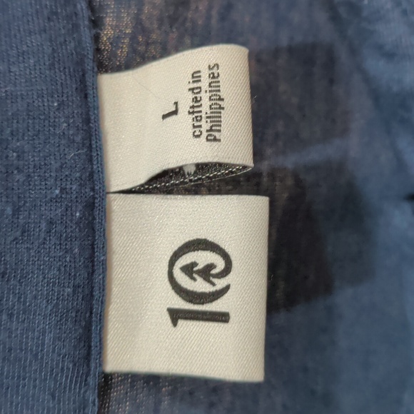 Tentree Navy Blue Golf Shirt Polo Shirt Size Large - Picture 2 of 6